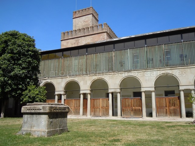 Patio antiguo Hospital Militar, Biblioteca de Extremadura y Facultad de Biblioteconoma (Alcazaba de Badajoz)