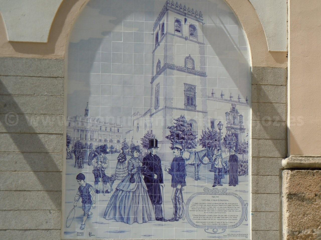 Mural Cerámico de la Catedral y el Palacio Municipal, Badajoz 