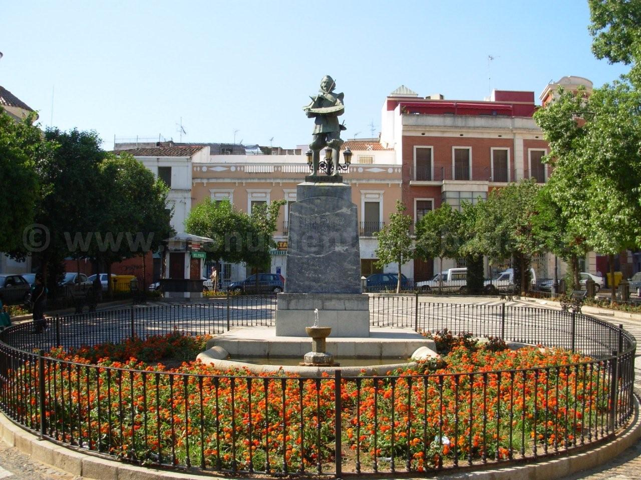 Monumento a Zurbarn, Plaza de Cervantes (Badajoz)