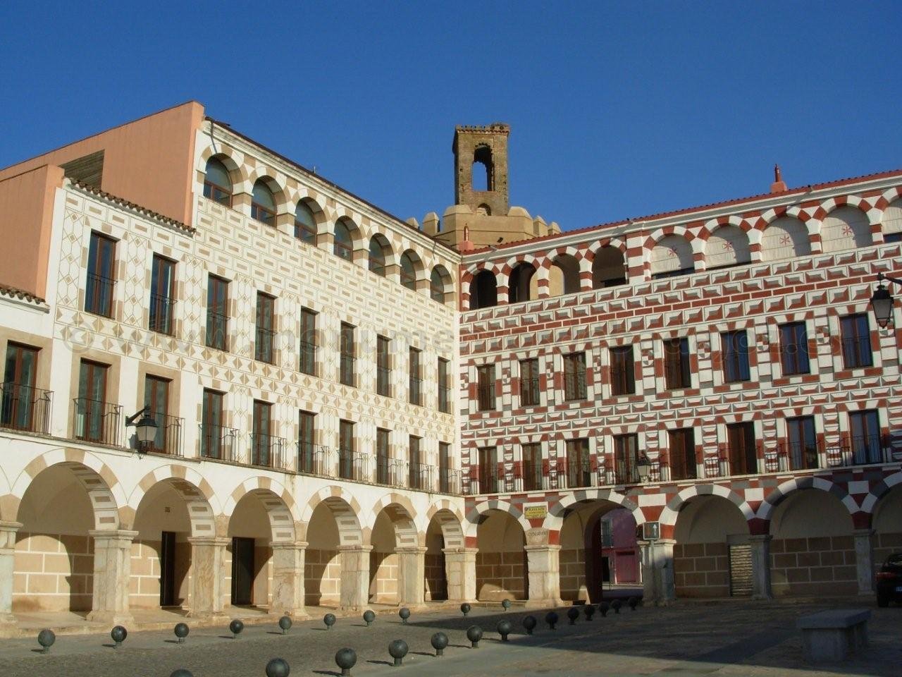 Casas Coloradas en la Plaza Alta de Badajoz